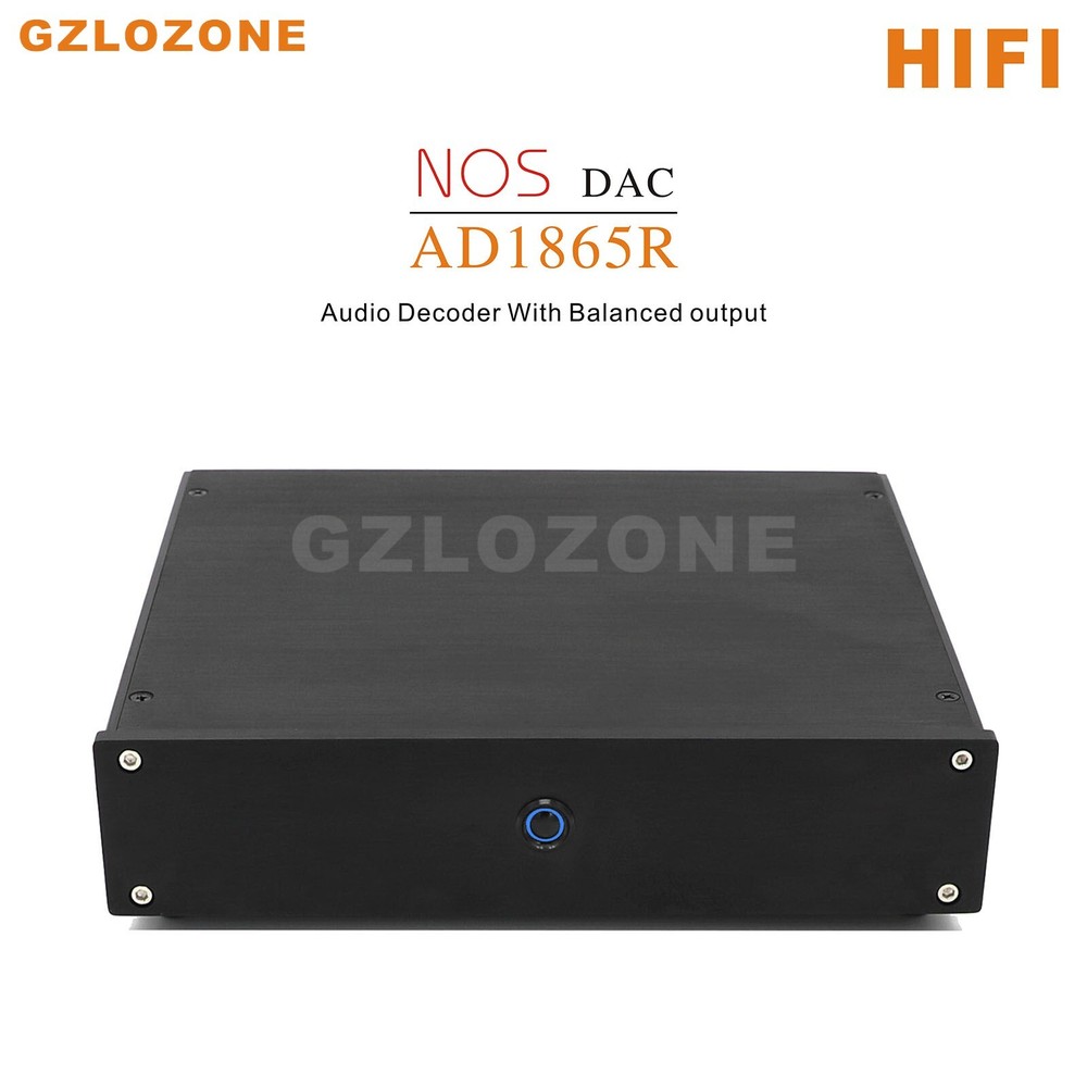 Finished Dual AD1865R NOS DAC Hifi Audio Decoder With Balanced Output