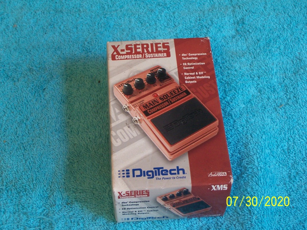 Digitech Compressor Sustainer Main Squeeze working No power supply sold as is