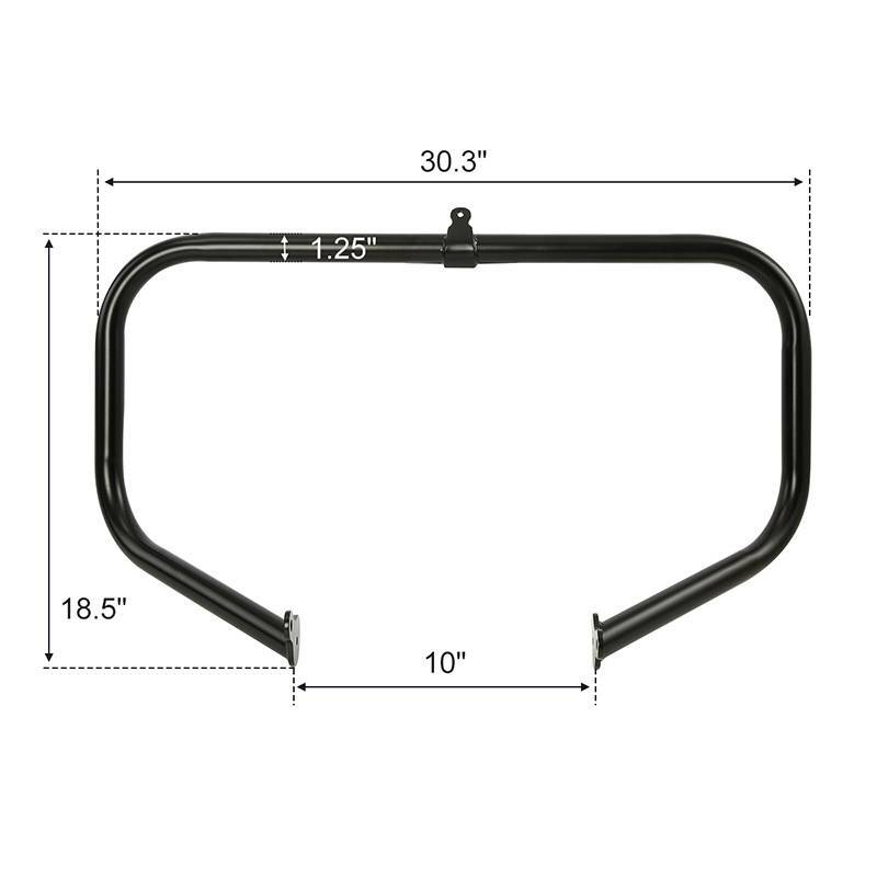 Black Engine Guard Highway Crash Bar Fit For Harley Touring Ultra Limited 09-23