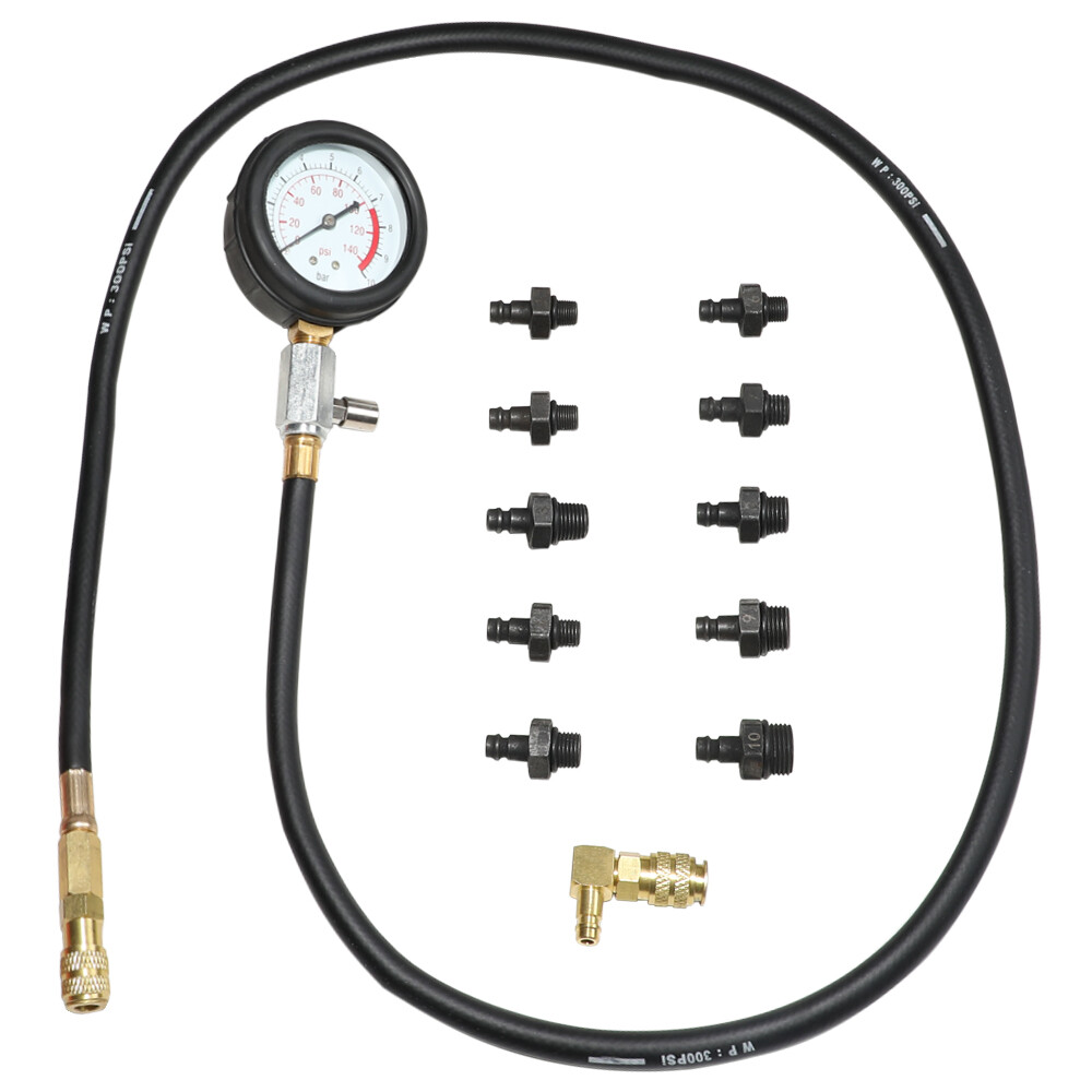 Engine Oil Pressure Test Kit Gauge Diagnostic Tester Dectector Tool Set 0-140PSI