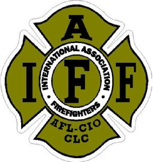 4 Inch 3M-Reflective Gold IAFF Firefighter Sticker Decal