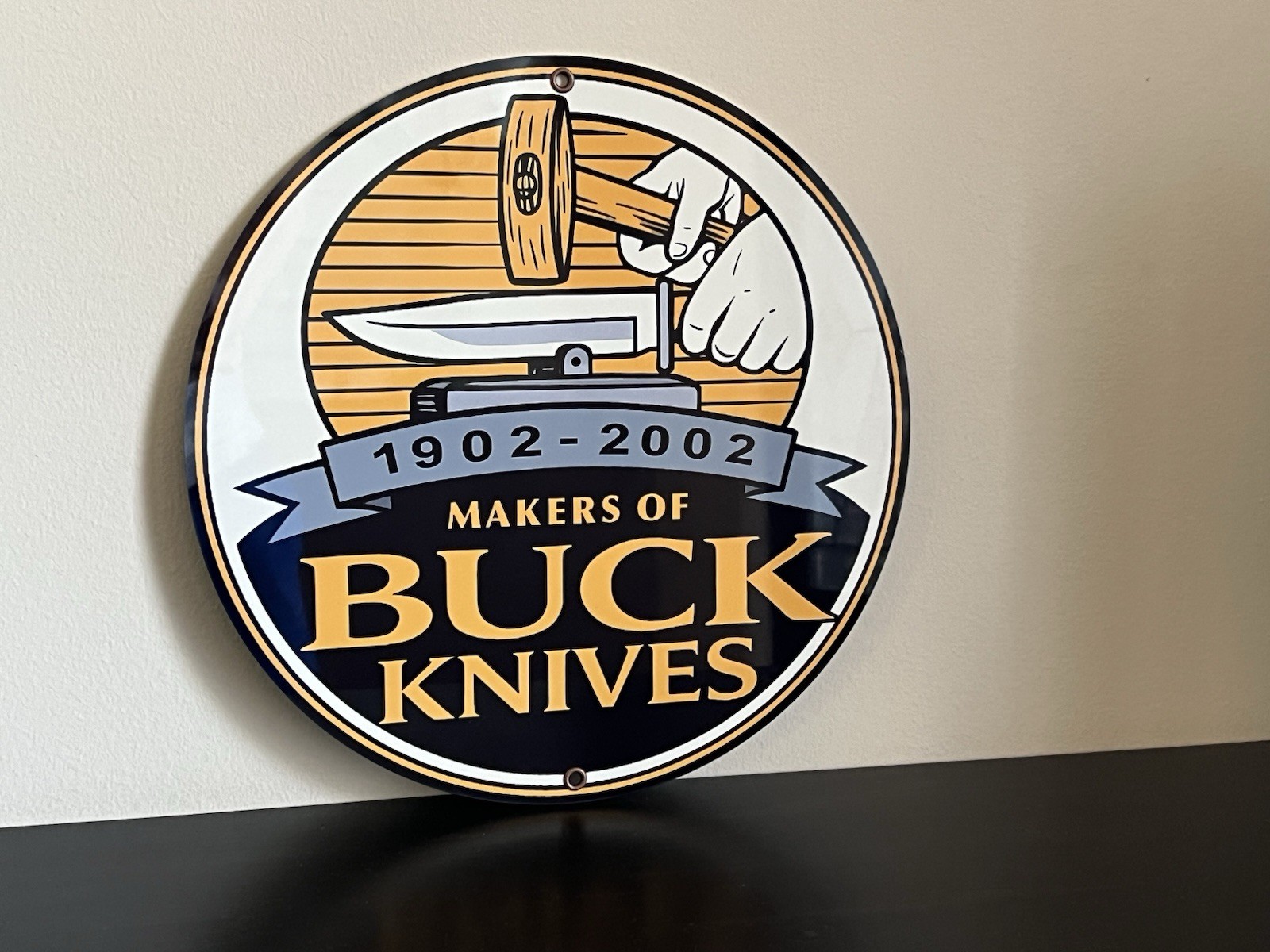 Buck  Knives  Vintage  Style Metal Sign 100th Anniversary