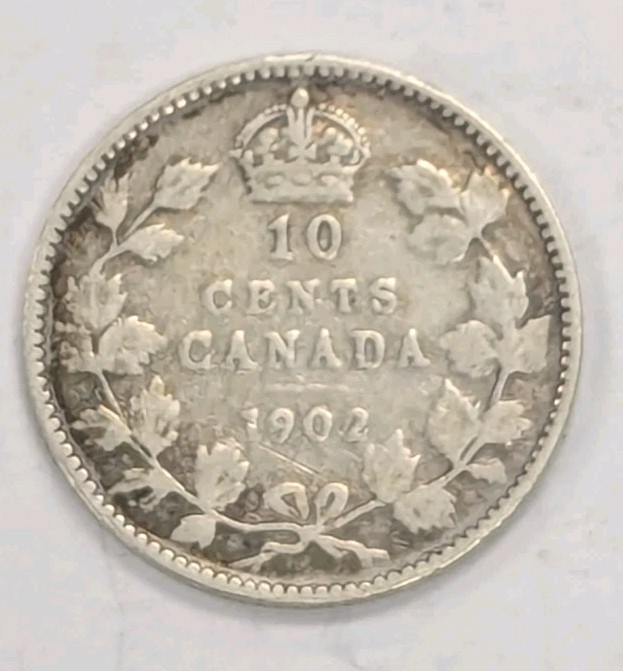 1902- Canada 10 Cent Coin-#T153