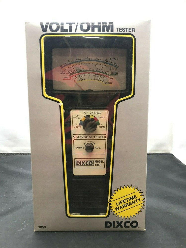 Ignittion & Battery Test 5 Function High-Low OHM VOLT Tester Dixco #1859 6-32v