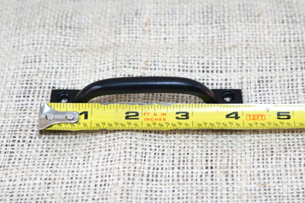 10 Cast Iron Handles Drawer Pulls Gloss Black Home Decor Kitchen Window Pull