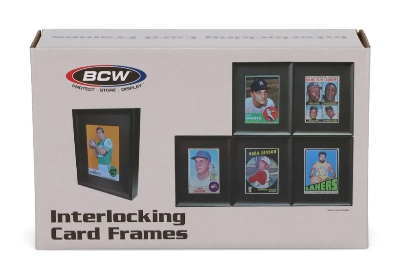 Interlocking Card Frames - Black (6 Pack) - BCW Display Sports and TGC Cards