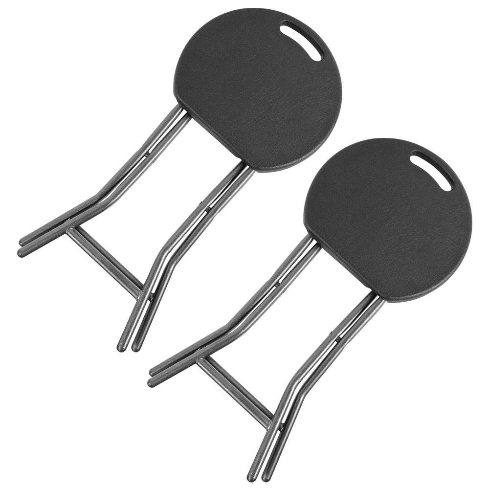 2 Pack Foldable & Portable Stool Chairs w Handle, Collapsible Stool Chairs