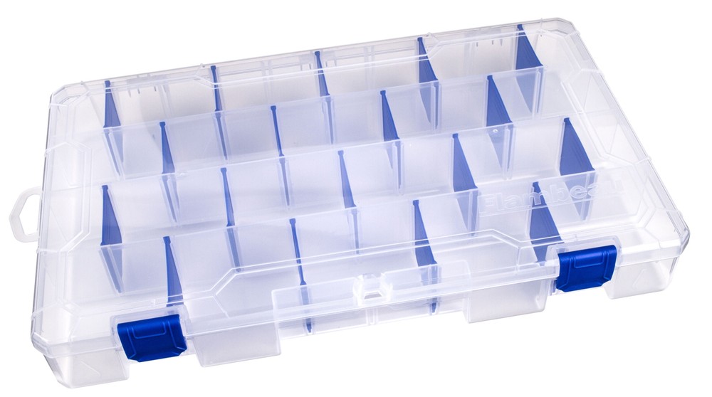 FISHING TACKLE BOX Large, Clear Plastic
