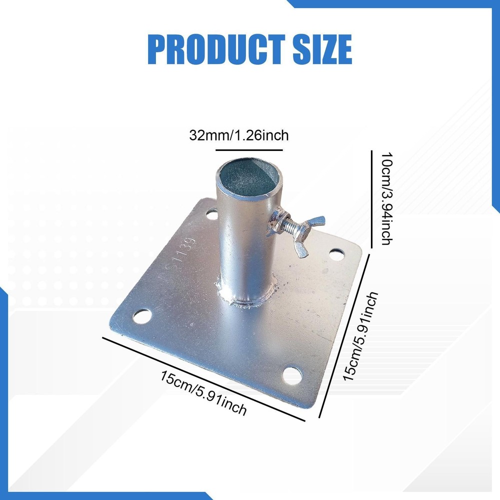 Scaffold Base Plate Accessories Zinc Plate Iron