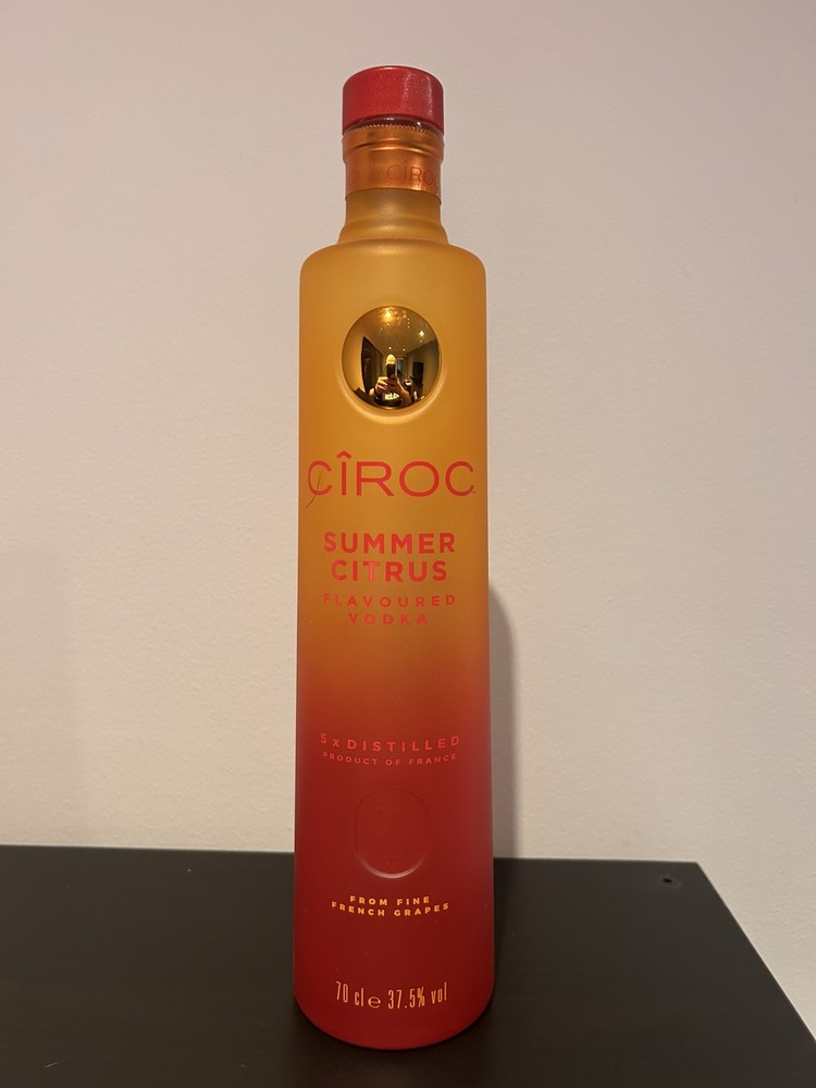 Empty Ciroc Vodka Bottle
