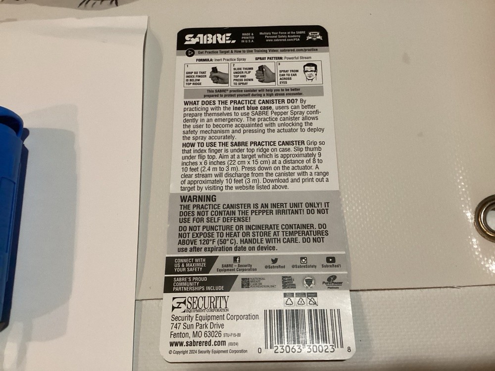 SABRE SMART Pepper Spray with Bluetooth GPS Continuous Tracking Text 10/25