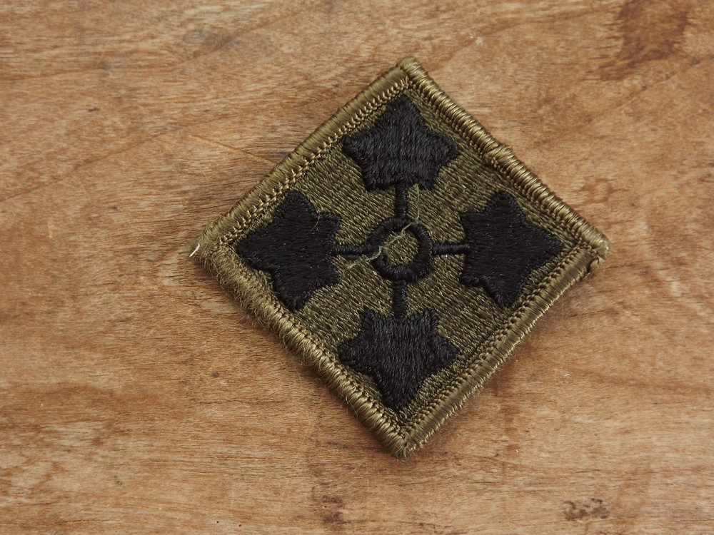 4th Infantry Division Patch, Subdued - INV# C625