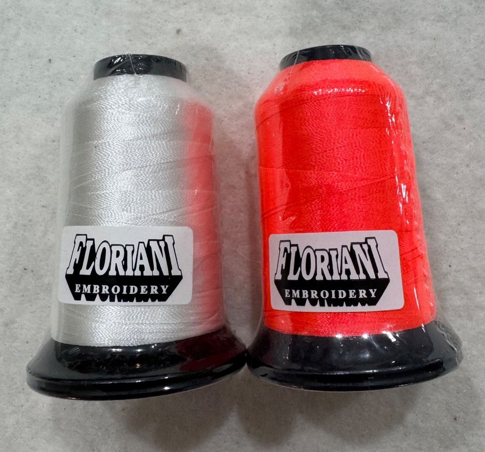 Floriani Embroidery Thread 10 New Spools Polyester Multiple Colors