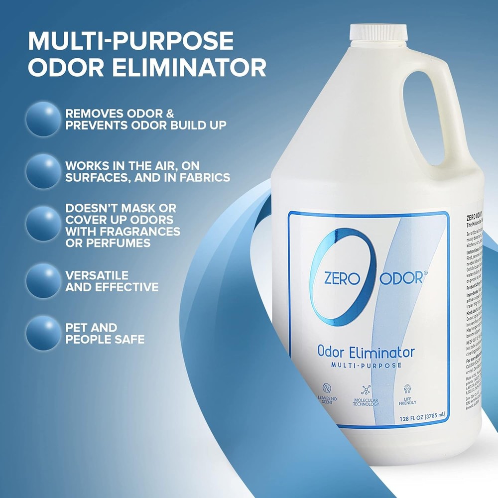 Zero Odor - Multi-Purpose Strong Eliminator for 128 Fl Oz (Pack of 1)