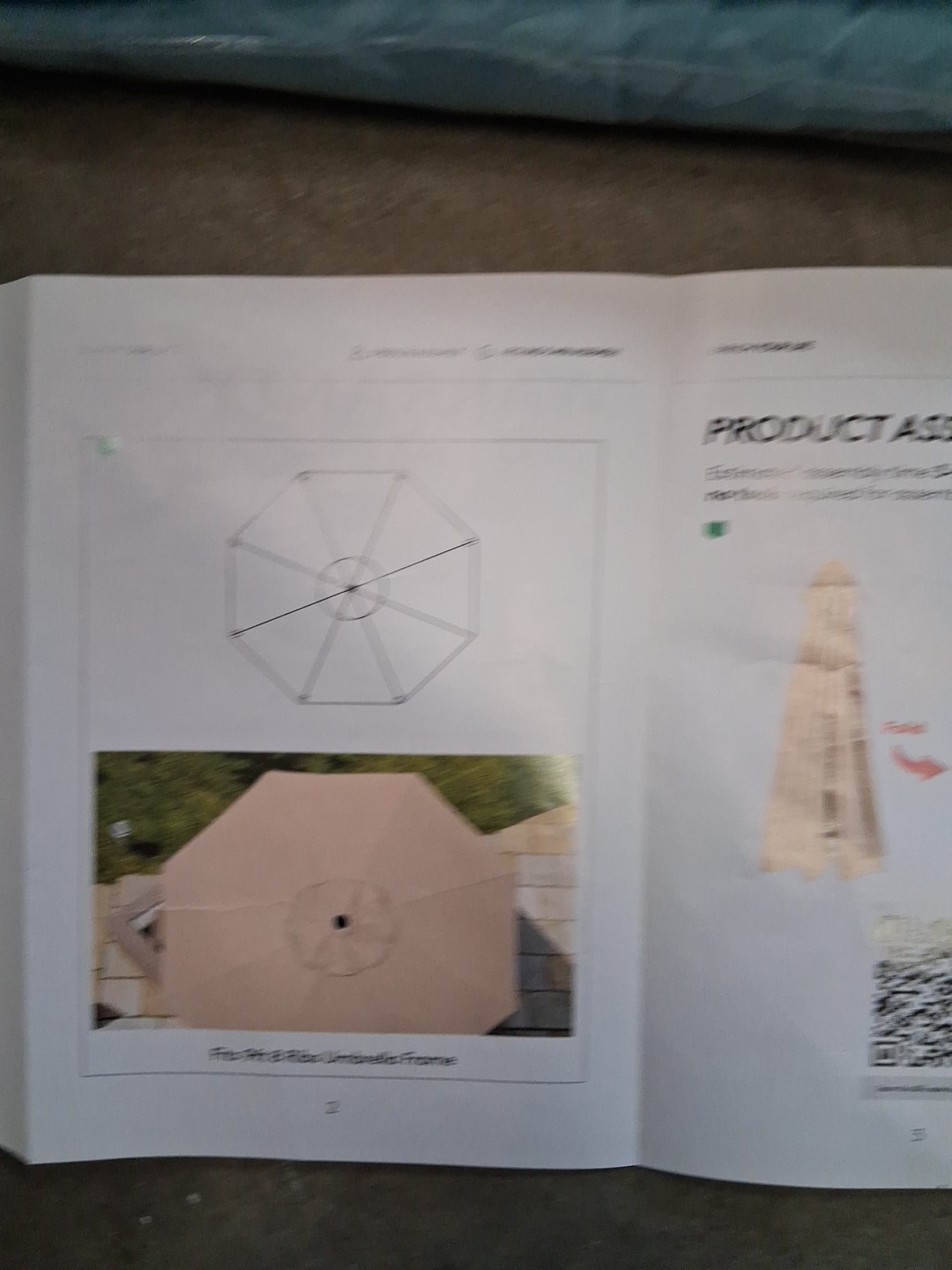 9ft Umbrella Replacement Canopy Cover with 8 Ribs Outdoor Market Yard Aqua Blue