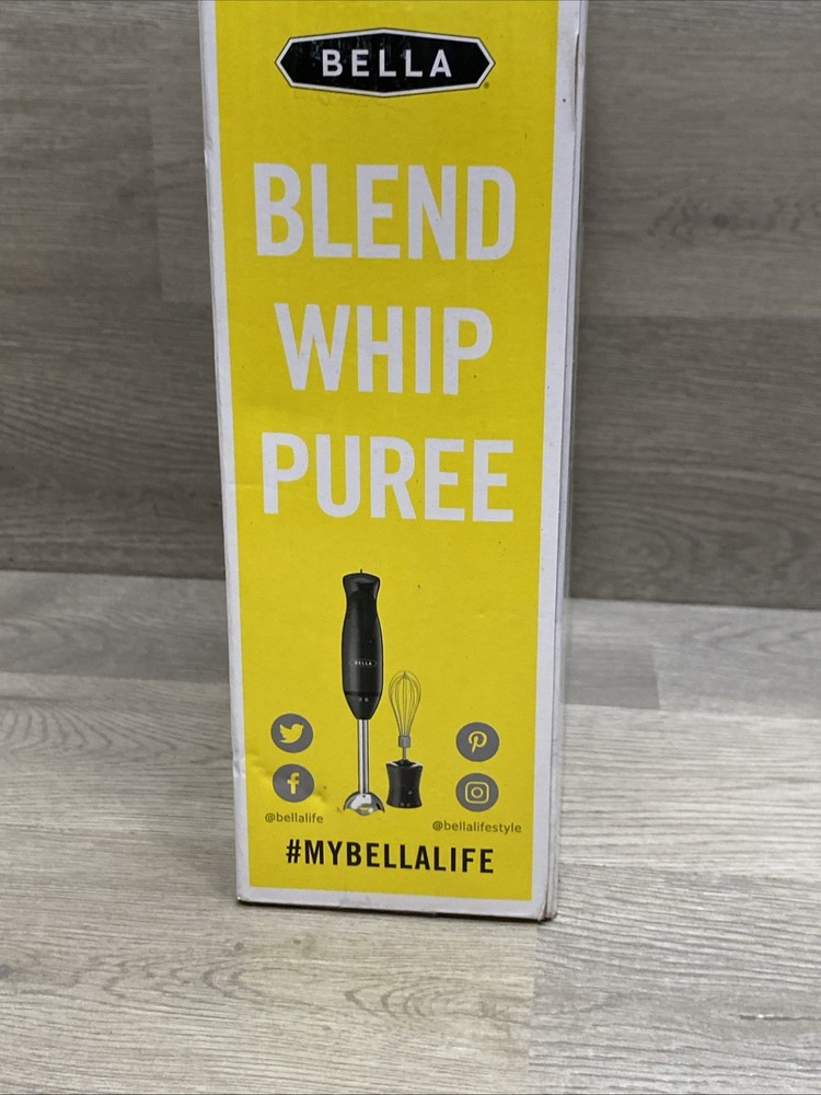 BELLA Immersion Hand Blender with Whisk Attachment