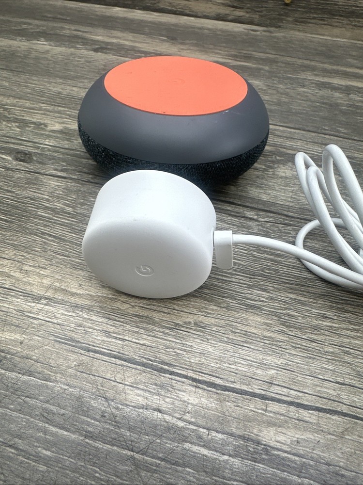 Google Home Mini Smart Assistant - Charcoal AS-IS Untested