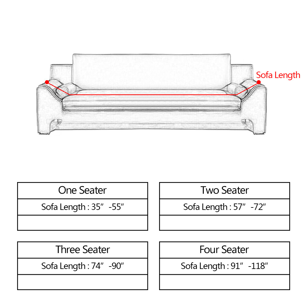 Stretch Chair Sofa Couch Cover Spandex Elastic 1/2/3/4 Seat Slipcover Protector