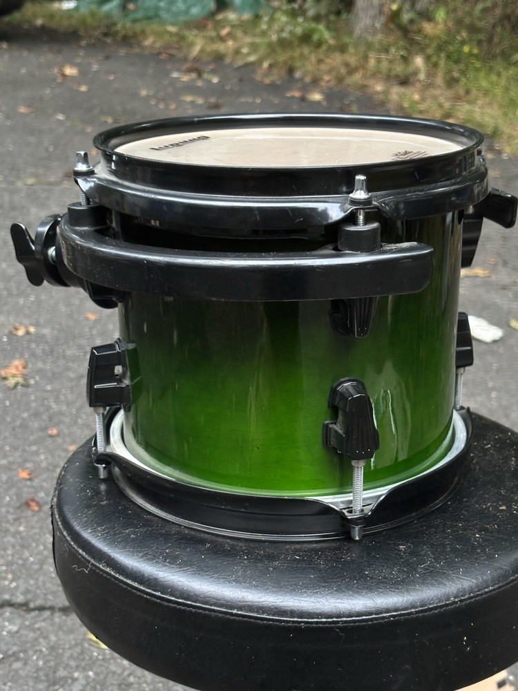 Ludwig Element Evolution 100th 8” Rack Tom Drum Green Fade