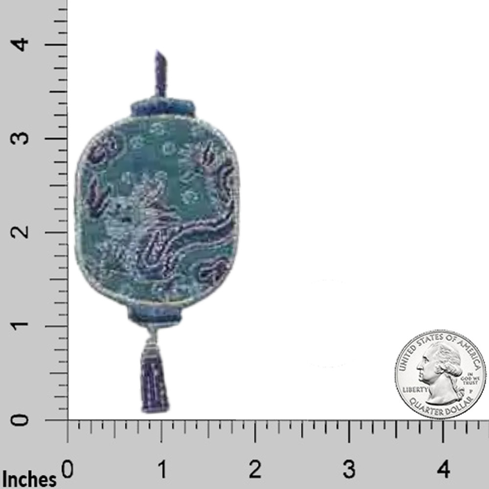 Oriental Hanging Lamp (2Pack) Iron On Patch