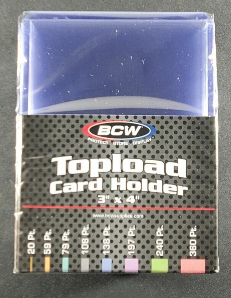 (100) BCW REGULAR Toploaders + 100 PENNY SLEEVES Ultra Pro
