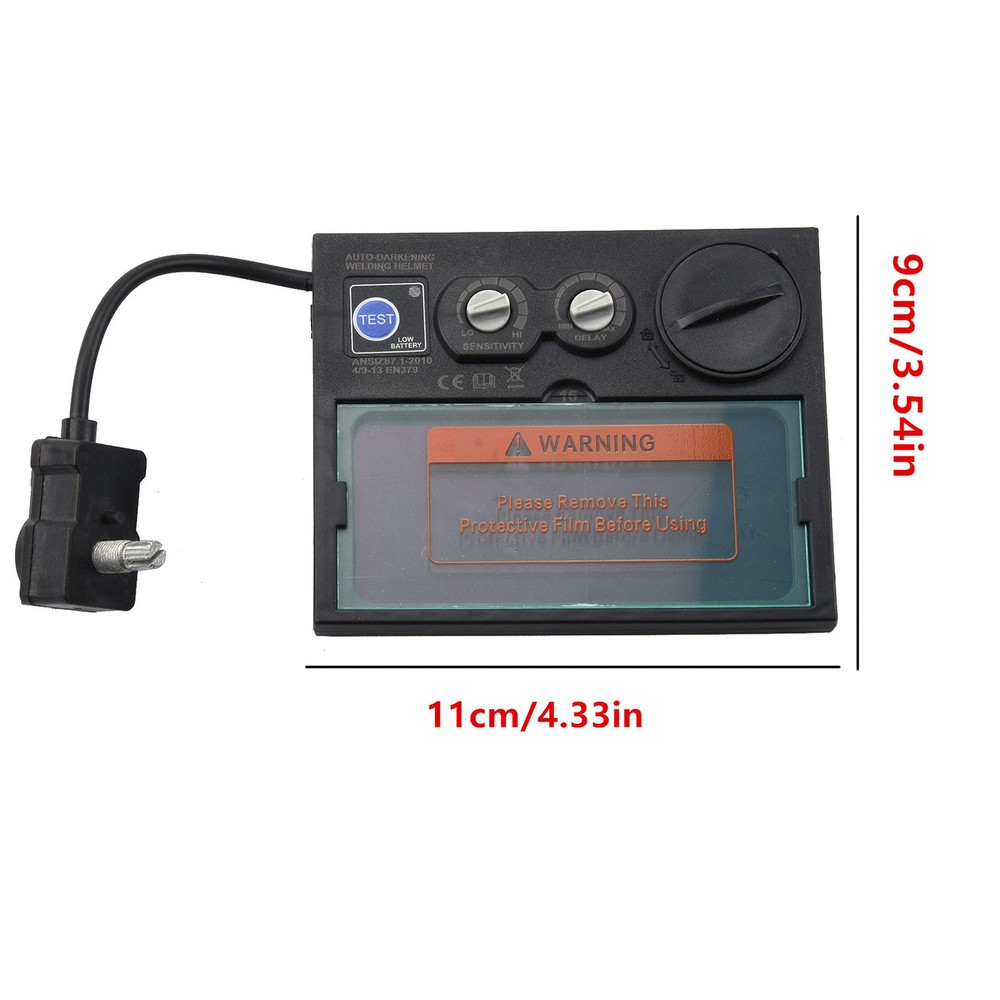Solar Automatic On/Off Darkening Welding Helmet Len Filter + Protortion Sheet E