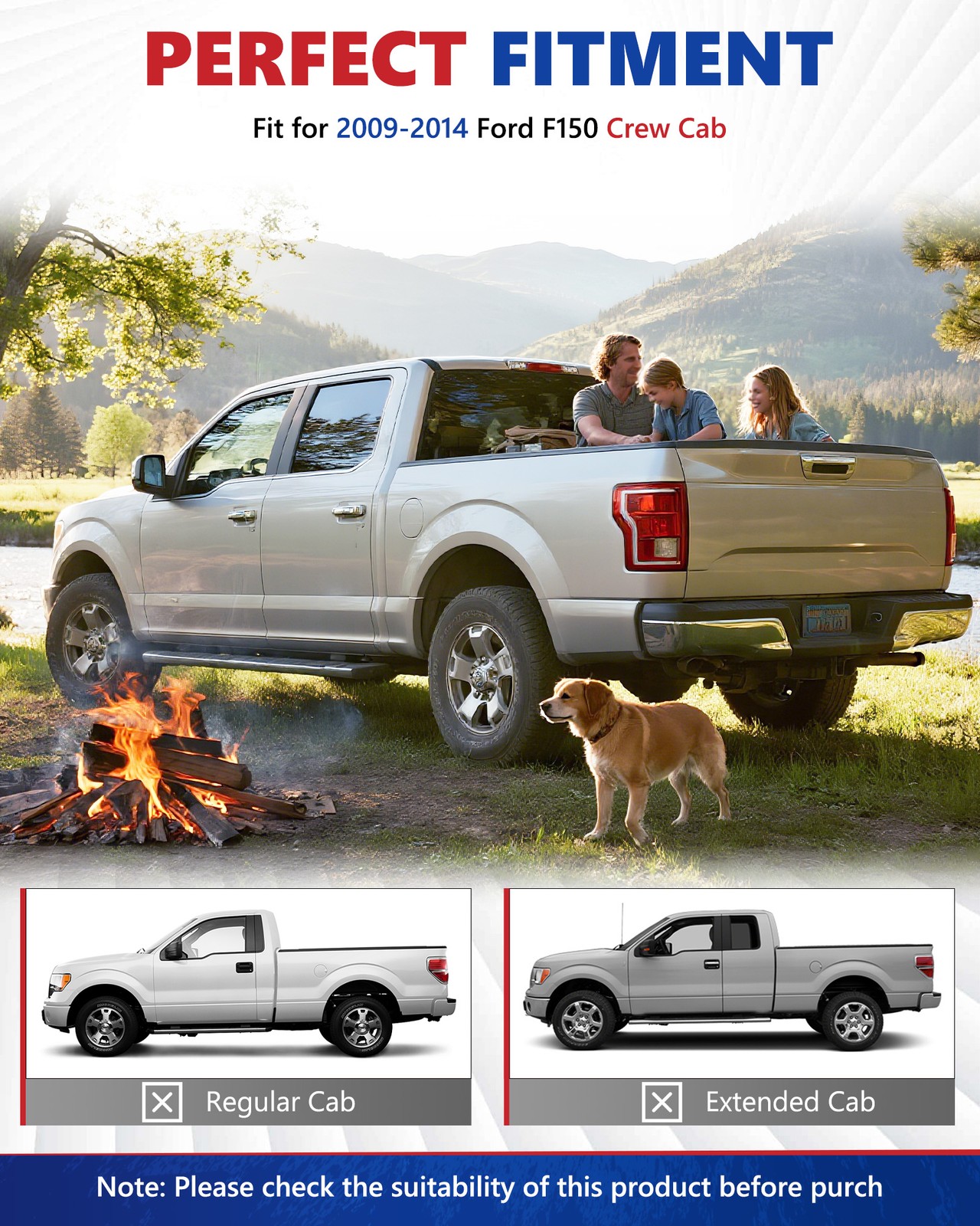 For 2009-2014 Ford Pickup F150 Rocker Panels and Cab Corners 4 Dr Crew Cab Lh Rh