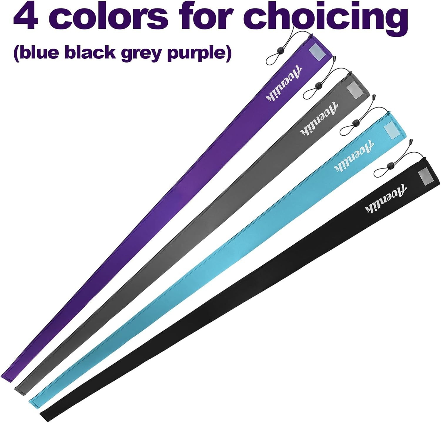 Neoprene Fishing Rod Sleeves Spinning Rod Sock Breathable Vent Snag Resistant...