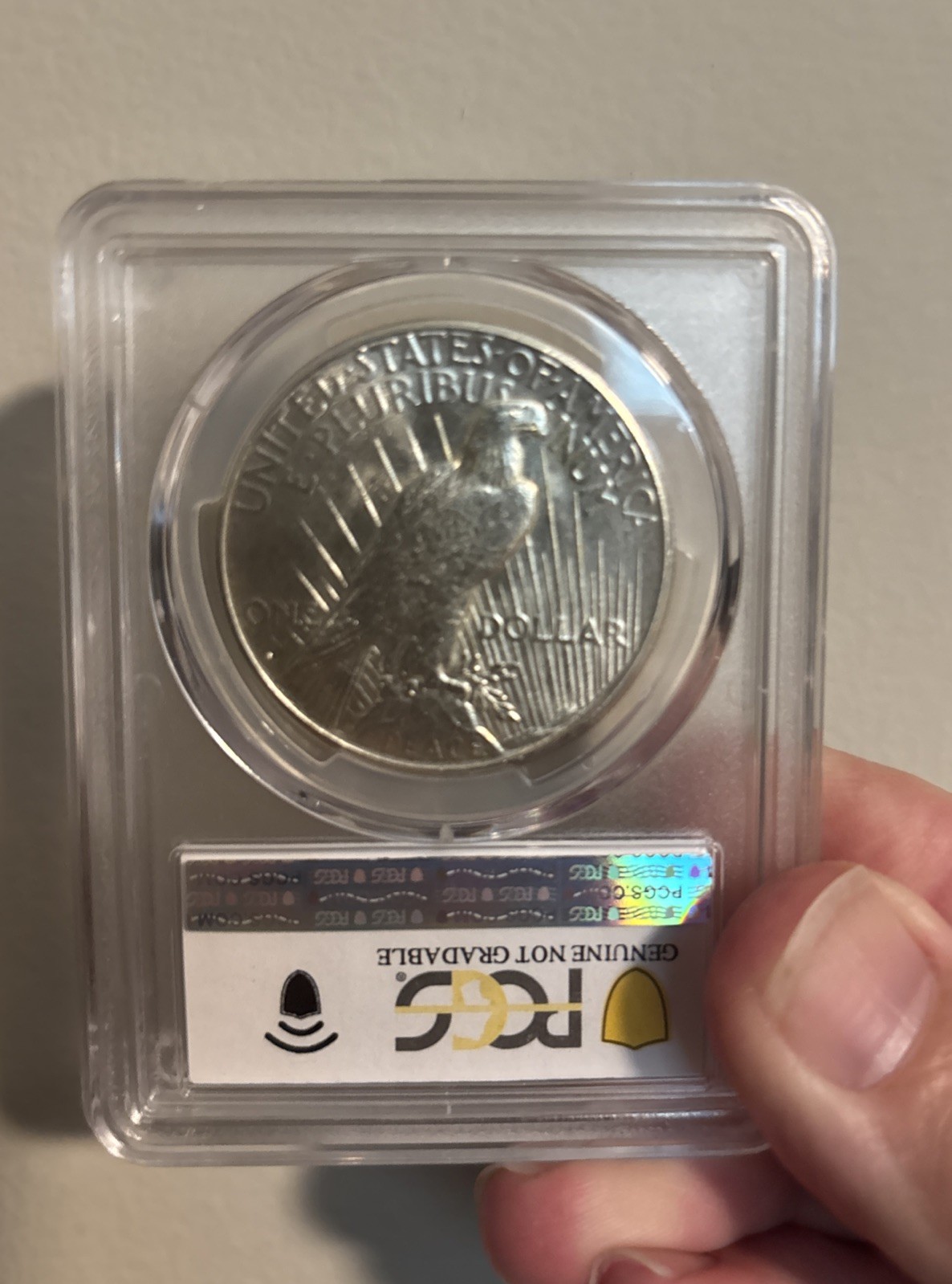 1922 Peace Dollar PCGS Certified AU58