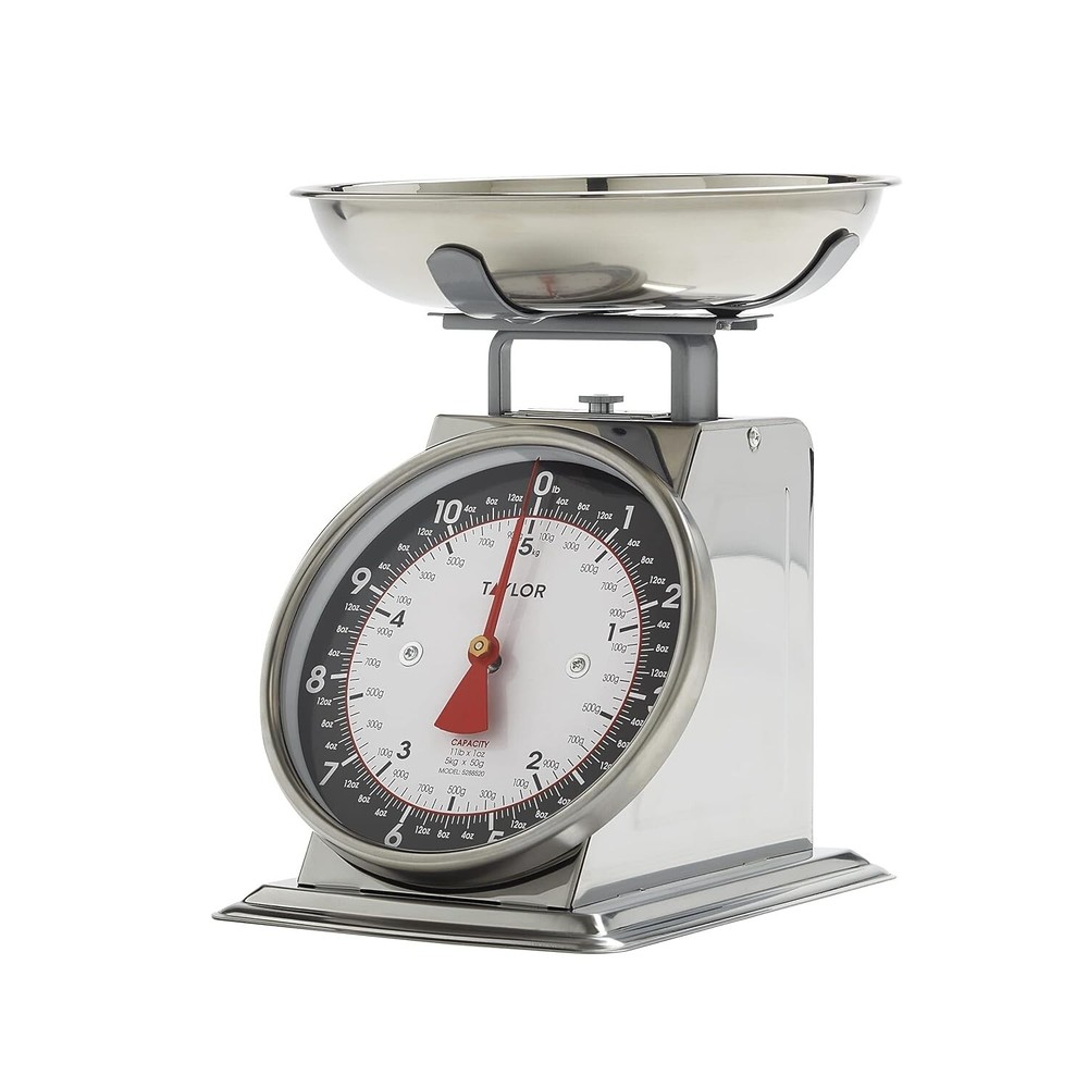 "Mechanical Kitchen Scale with Bowl – 11lb Capacity