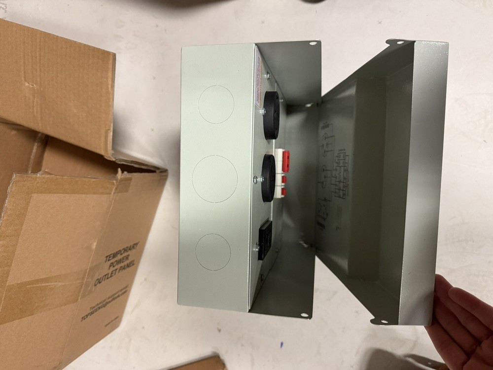 20 30 50 Amp Rv Electrical Panel Receptacle - Temporary Power Outlet Panel Box,