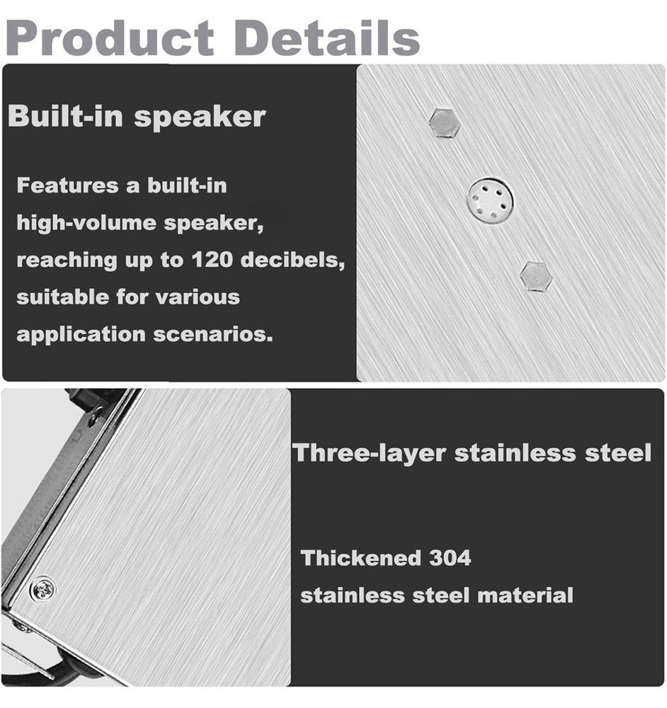 Commercial Kitchen Timer with 6 Channels, Professional LED Digital Timer for ...