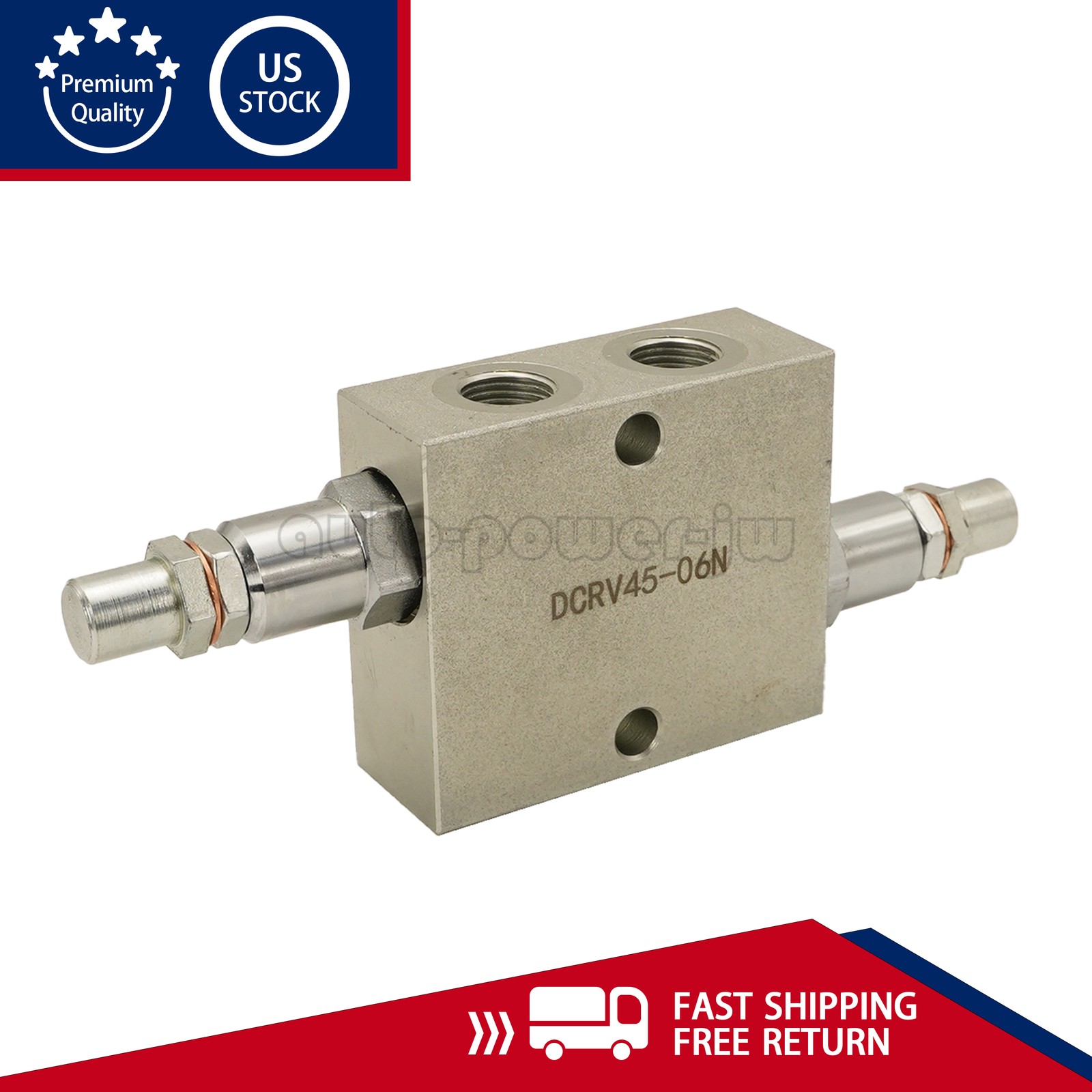 Dual Crossover Hydraulic Relief Cushion Valve 3/8” NPT Ports 12 GPM Max Flow