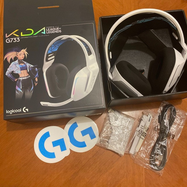 Logitech Logicool G733 K/DA Akali Wireless Gaming Headset White LIGHTSPEED