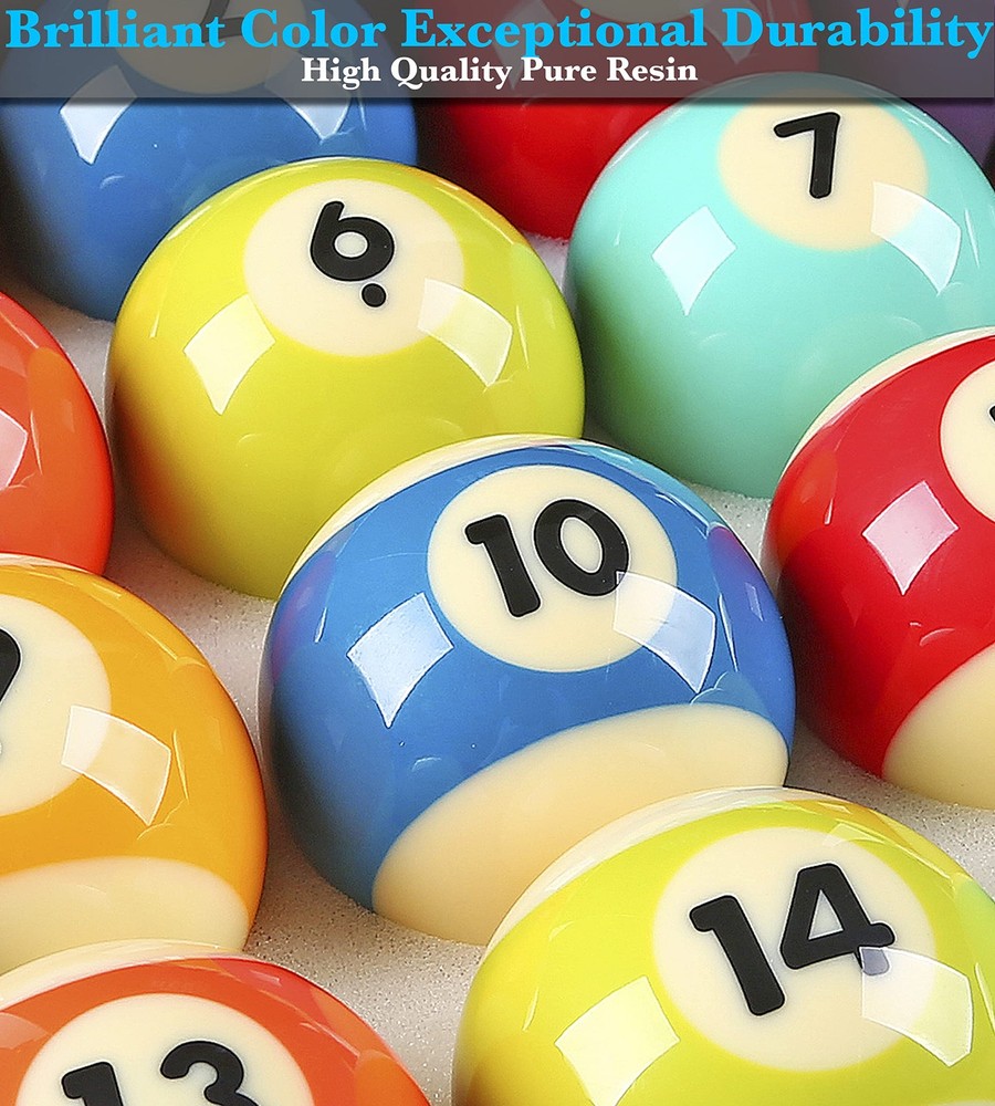 Billiard Balls Set Standard Pool Balls Complete Kit