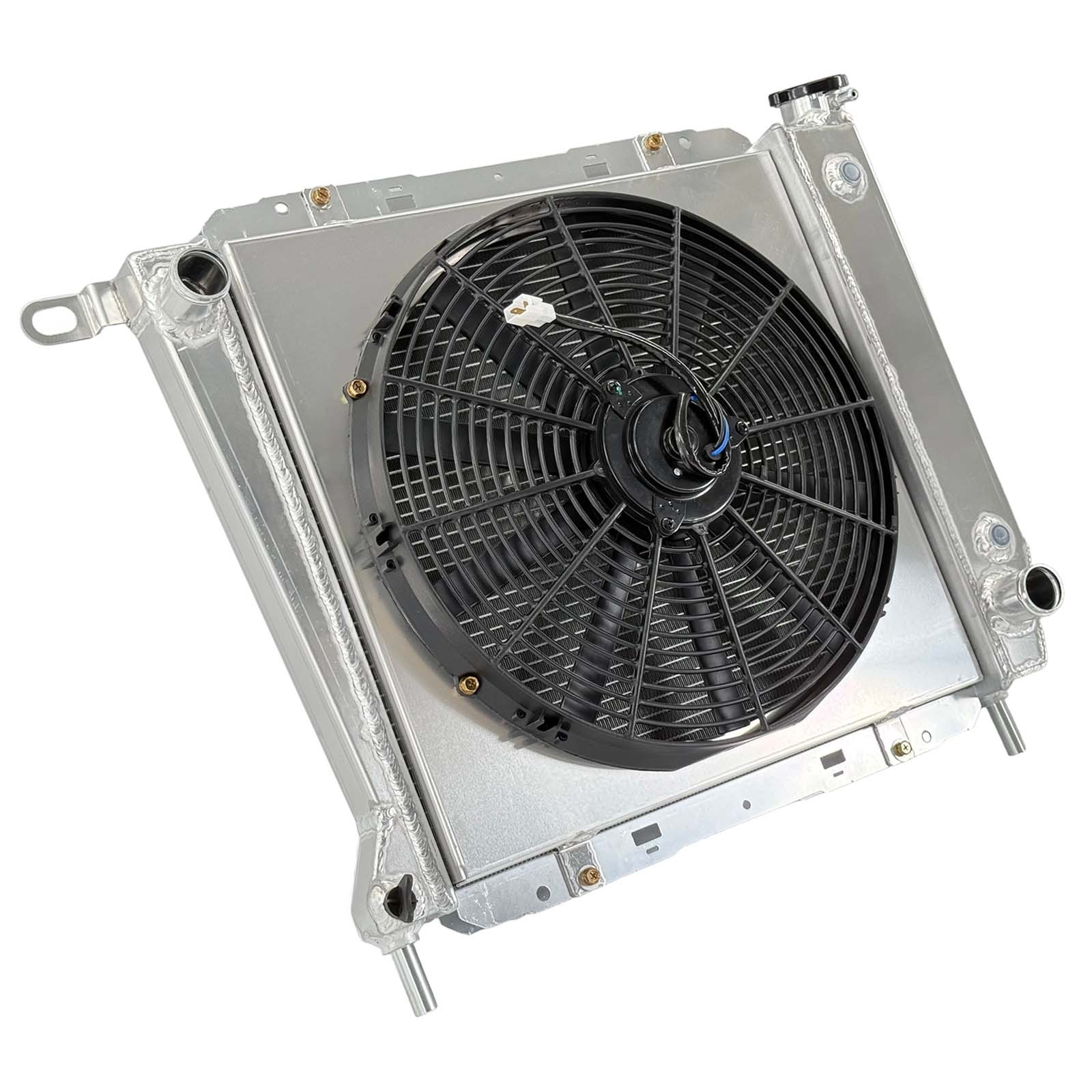 AT For Ford Ranger 1985-1994 Mazda B2300 94 L4 Aluminum Radiator+Fan Shroud