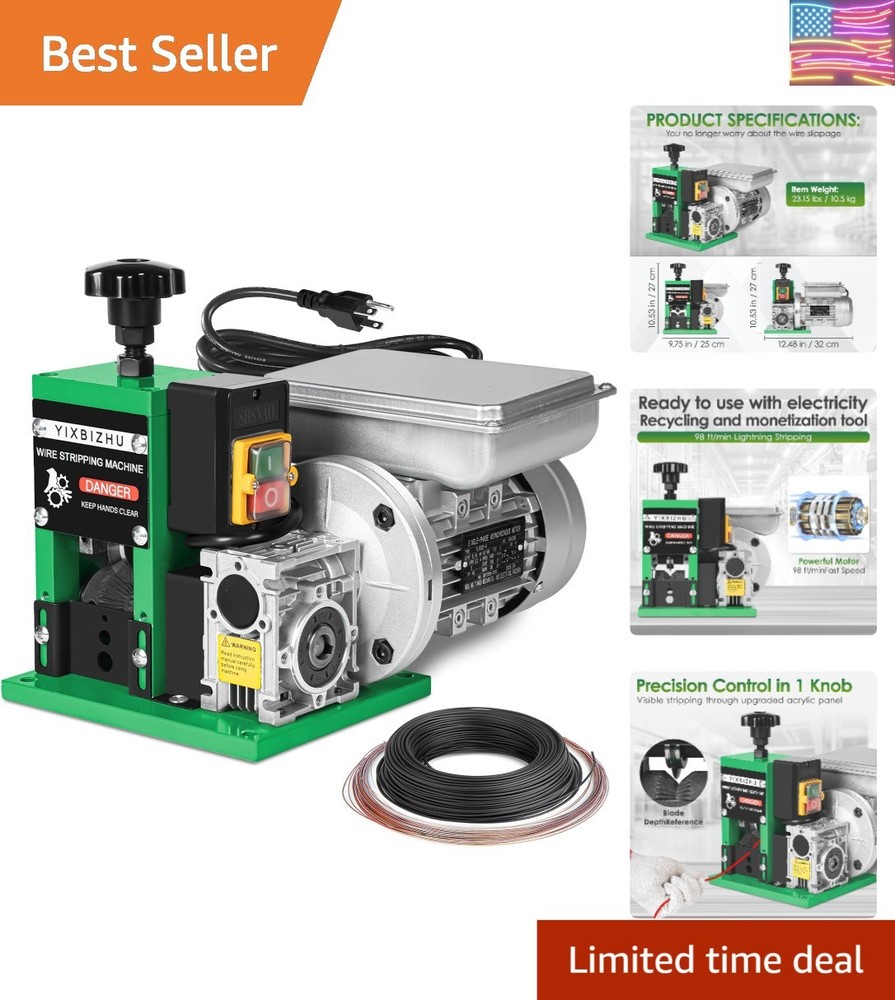 160W Electric Wire Stripper Machine, 30 m/min Automatic Cable Stripping Tool ...