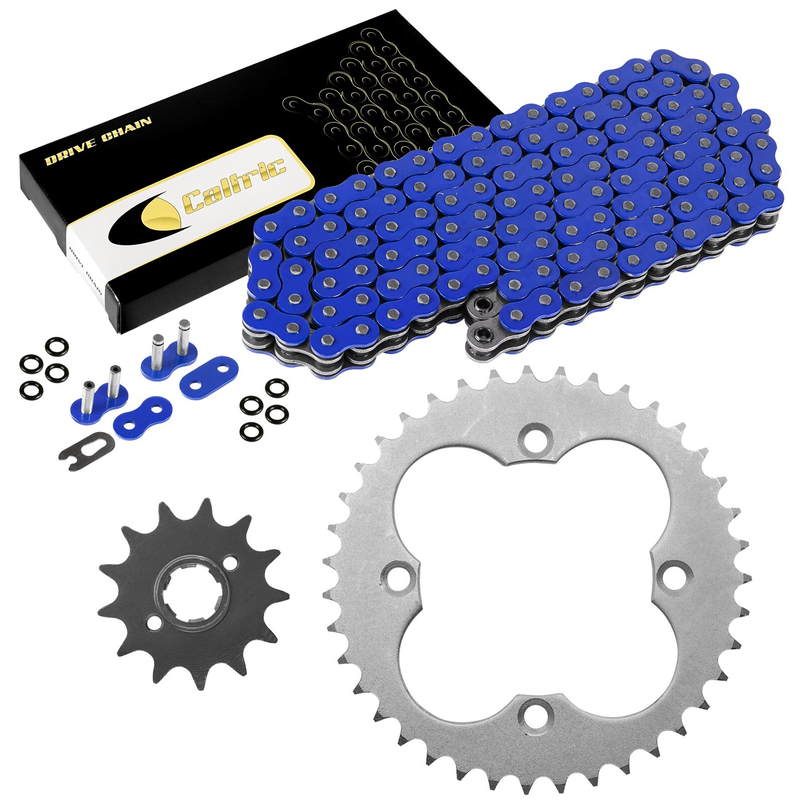 Blue O-Ring Drive Chain & Sprocket Kit for Honda ATC250R 1986 TRX250R 1986 87