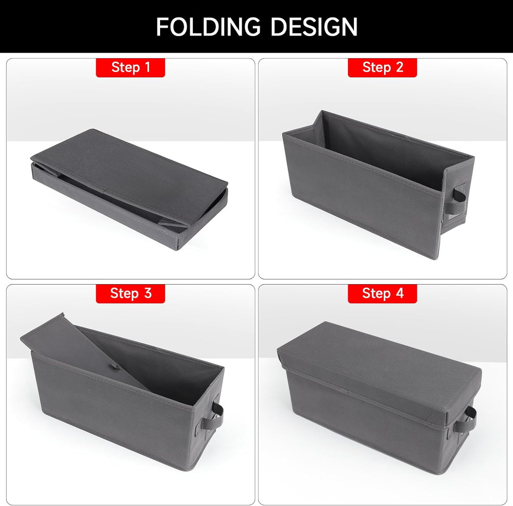 Upgrades CD Storage Box - Perfect CD Case Storage Solution, Stackable CD Organiz