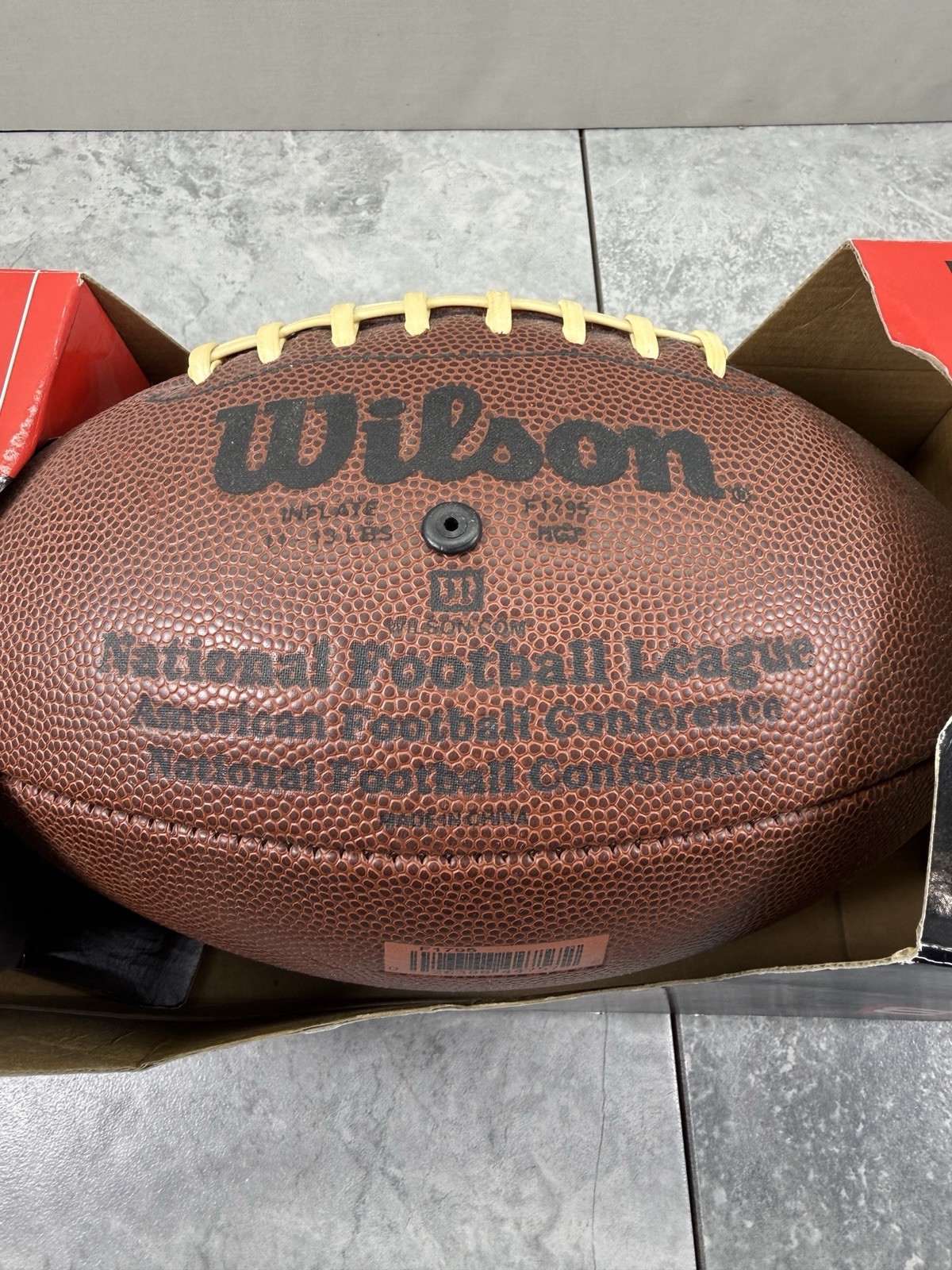 Wilson Football F1795 HDS NFL AFC NFC Official Size Super Grip Cover Pro Comp