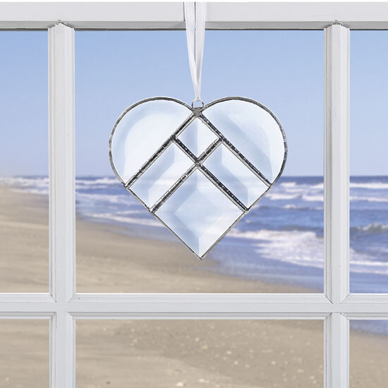 Crystal Heart Suncatcher