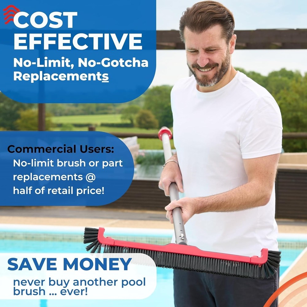 Ultimate 22" Pool Scrubber Brush – Lightweight, Versatile & Lifetime