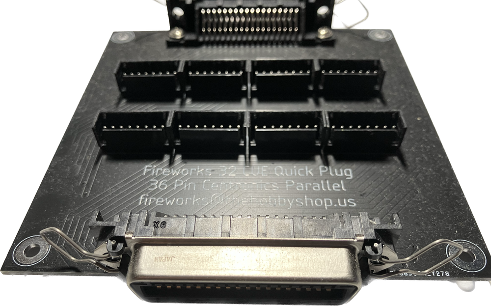 Fireworks 32 CUE 36 Pin R/A Mount Centronics Quick Plug FireOne, Starfire System