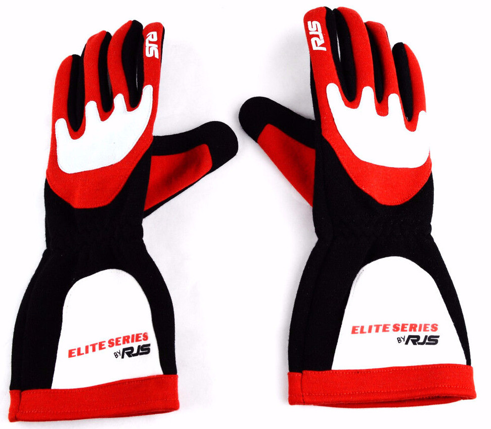 RJS RACING SFI 3.3/5 ELITE DRIVING RACING GLOVES RED SIZE X LARGE 600030131