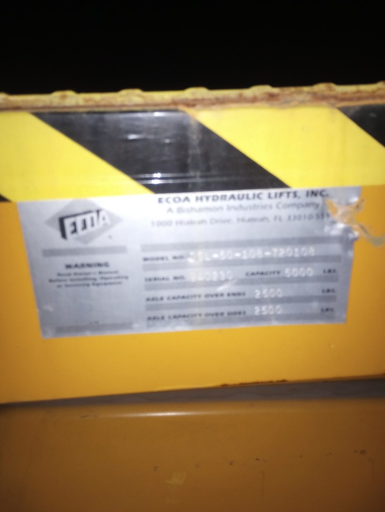 Ecoa Hydraulic Lift, 5000 Lb