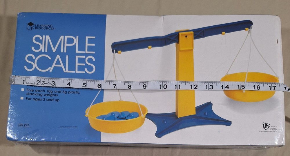 Learning Resources Simple Scales Balance LER272 Classroom Math Scale(79...
