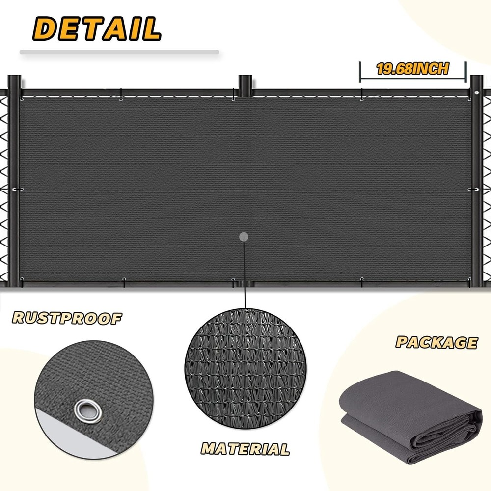 Weather-Resistant Railing Shield for Deck, Patio, Pool & Backyard Privacy