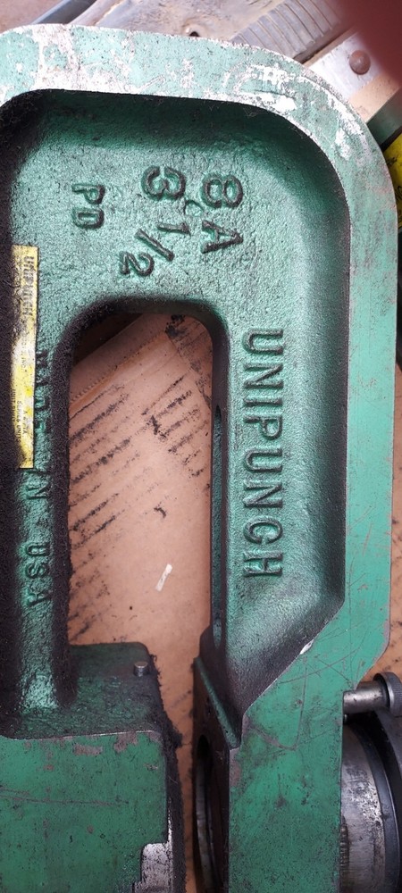 UNIPUNCH tooling 8A 3 1/2 PD