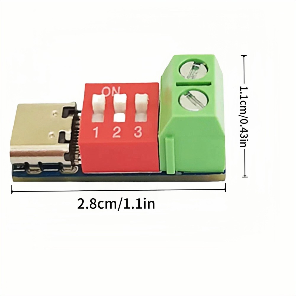 USB-C PD Trigger Module 10pcs Set Adjustable Output 20V Max Fast Charge PD3.0