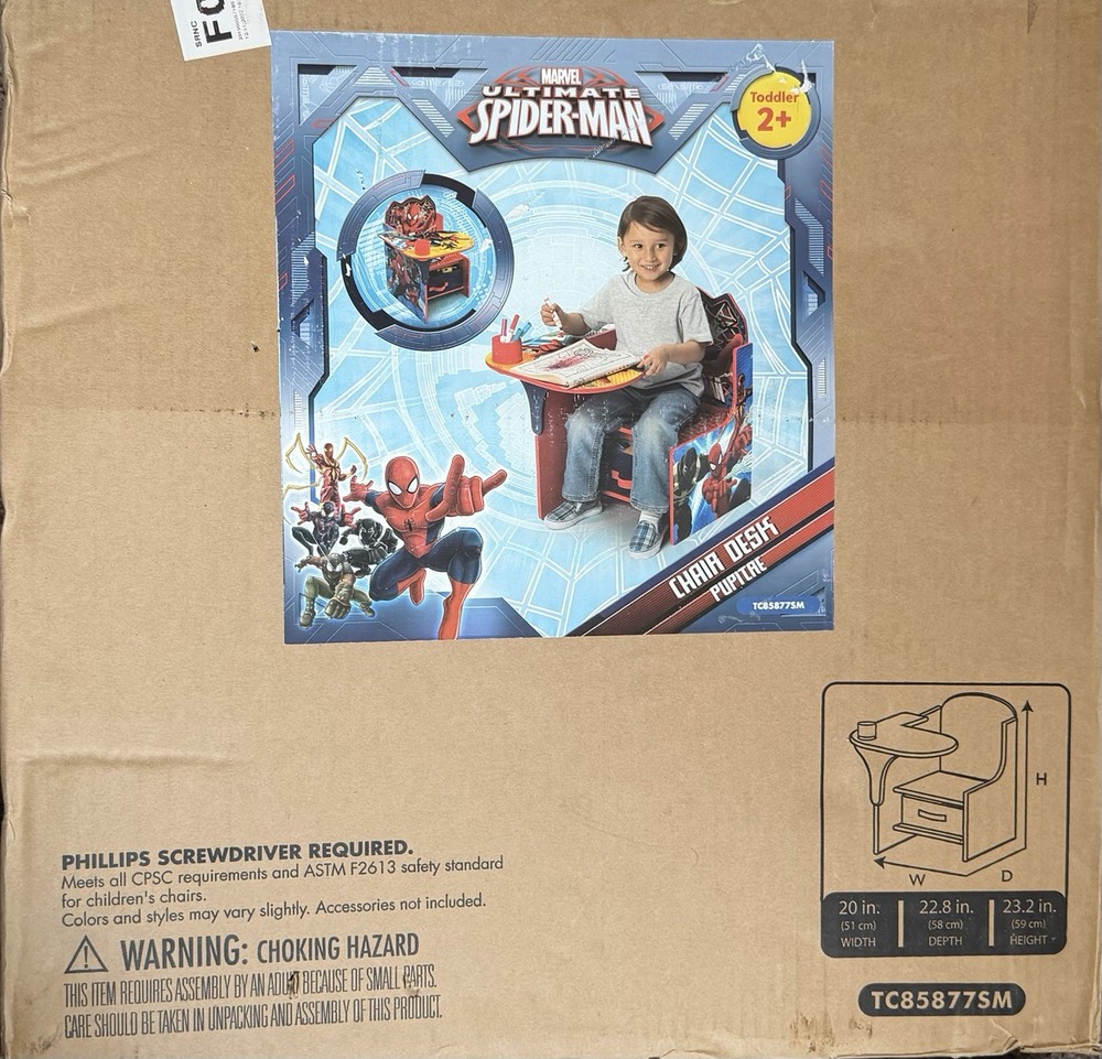 Marvel Spider-Man Chair Desk  20x22.8x23.2 in